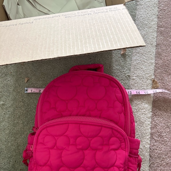 Vera Bradley Pink Quilted Backpack - Picture 6 of 10